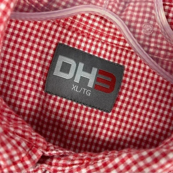 ❤️ DH3 Hound tooth Western snap button shirt XL - Picture 4 of 9